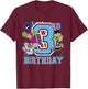 Kids DC Comics Teen Titans Go! 3rd Birthday T-Shirt - T-Shirt | Maroon
