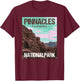 Pinnacles National Park California Poster Design T-Shirt - T-Shirt | Maroon