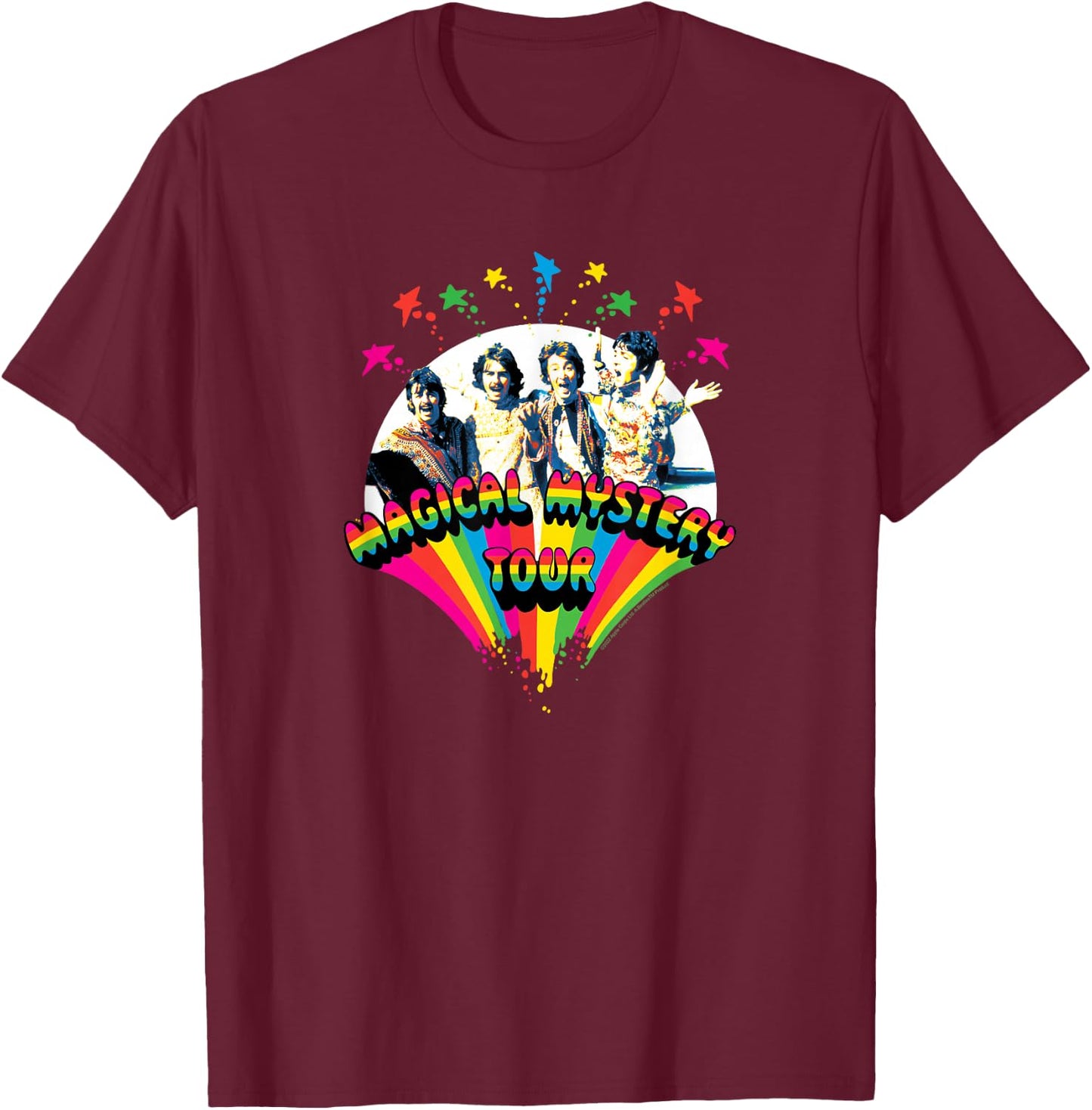 The Beatles - Magical Mystery Tour T-Shirt - T-Shirt | Maroon