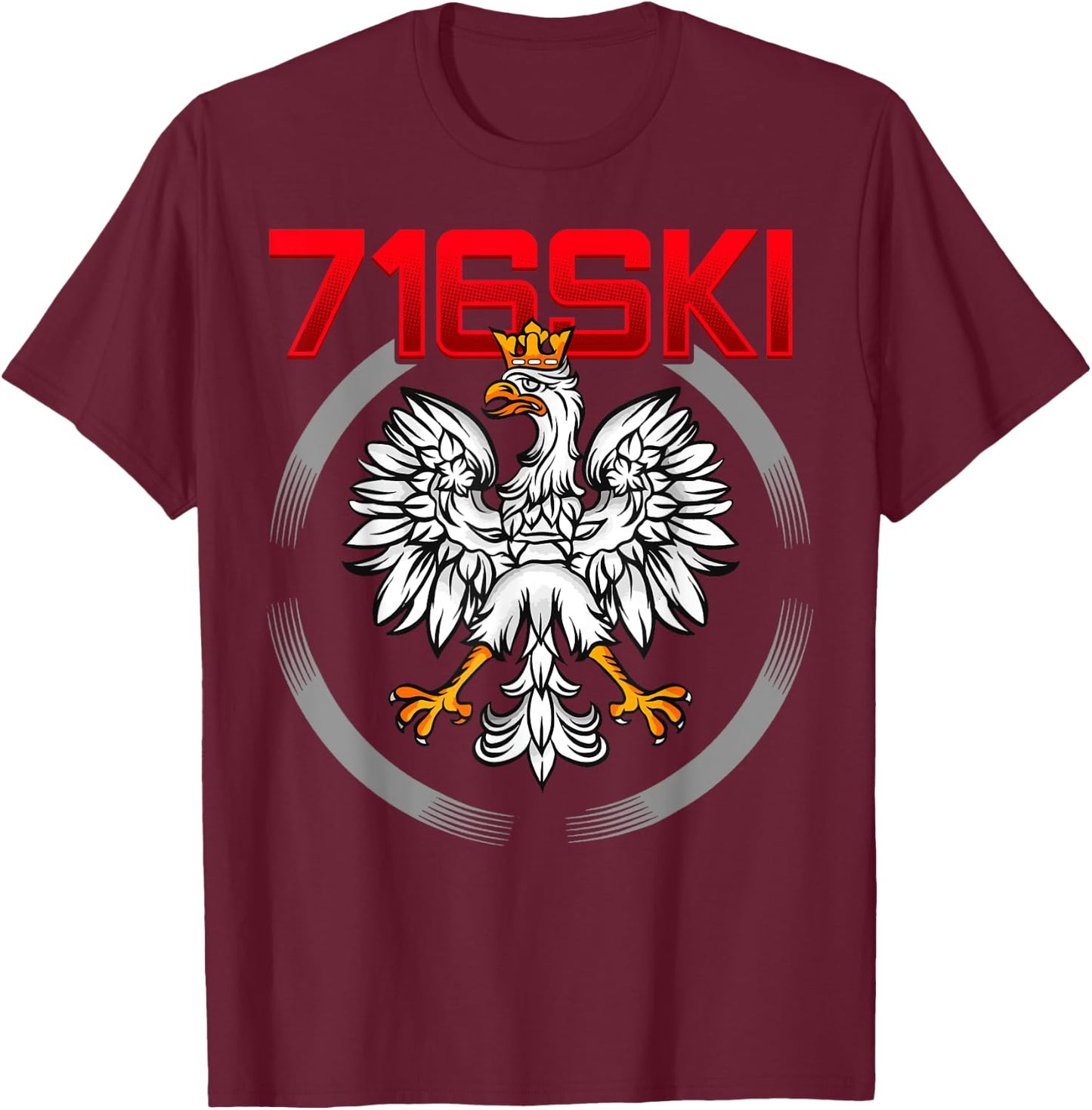 716ski Buffalo Dygyus Day Shirt Poland Eagle Polish 716 T-Shirt - T-Shirt | Maroon
