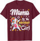 awesome dabbing unicorn birthday Mama Family Matching T-Shirt - T-Shirt | Maroon