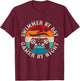 Swimmer By Day Gamer By Night Swimming Funny Video Gamer T-Shirt - T-Shirt | Maroon