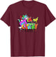 WB100 Tom and Jerry Paintball Splat Retro Color Portrait T-Shirt - T-Shirt | Maroon