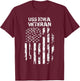 USS Iowa Veteran T-Shirt - T-Shirt | Maroon