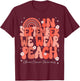 In September We Wear Peach Uterine Cancer Awareness Rainbow T-Shirt - T-Shirt | Maroon