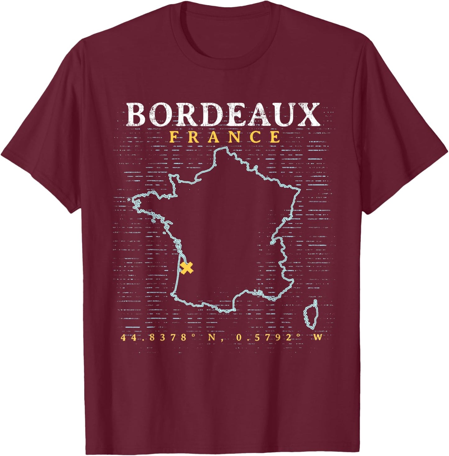 France Bordeaux T-Shirt - T-Shirt | Maroon