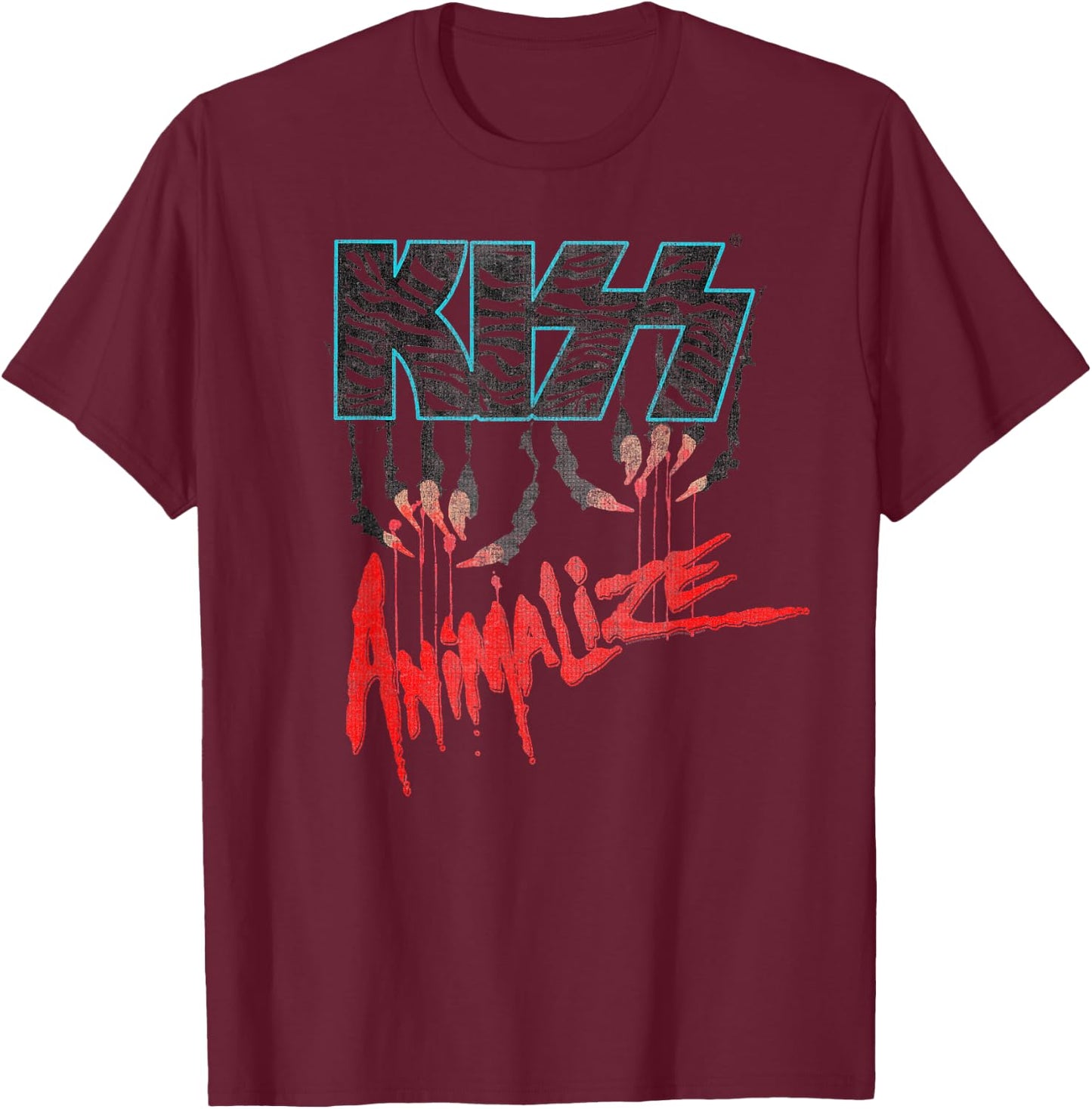 KISS - Animalize T-Shirt - T-Shirt | Maroon