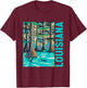 Louisiana Swamp Bald Cypress Tree Louisiana Travel Souvenir T-Shirt - T-Shirt | Maroon