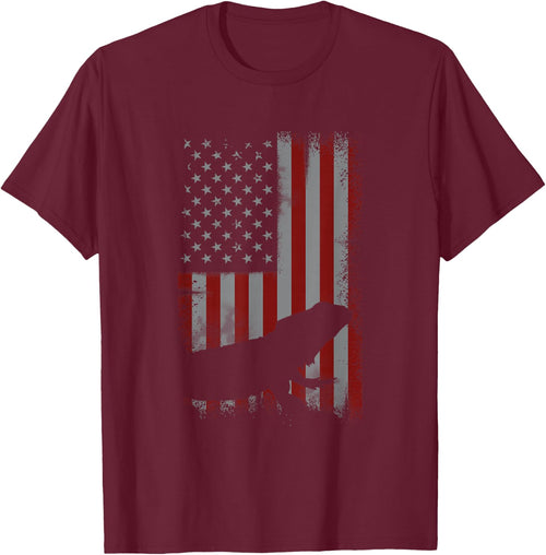 Retro American Flag Bearded Dragon Dad Lizard Lover Gift