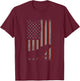 Retro American Flag Bearded Dragon Dad Lizard Lover Gift T-Shirt - T-Shirt | Maroon