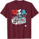 Schoolhouse Rock USA Celebration at The Capital Retro TV T-Shirt - T-Shirt | Maroon