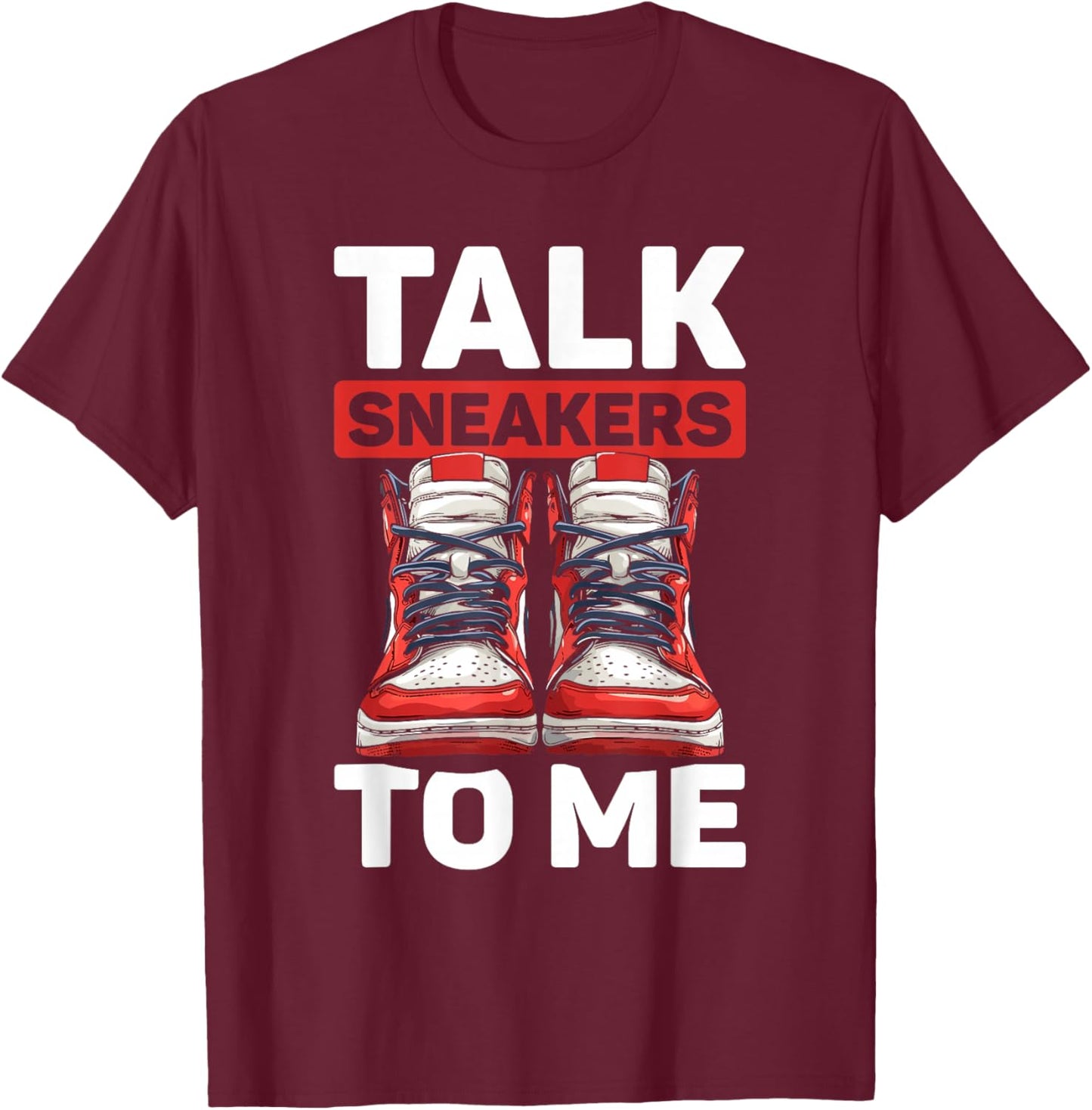 Street Style Shoes - Streetwear Grails Sneaker Head T-Shirt - T-Shirt | Maroon