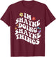 Retro Groovy Im Shayne Doing Shayne Things Funny Mother's T-Shirt - T-Shirt | Maroon