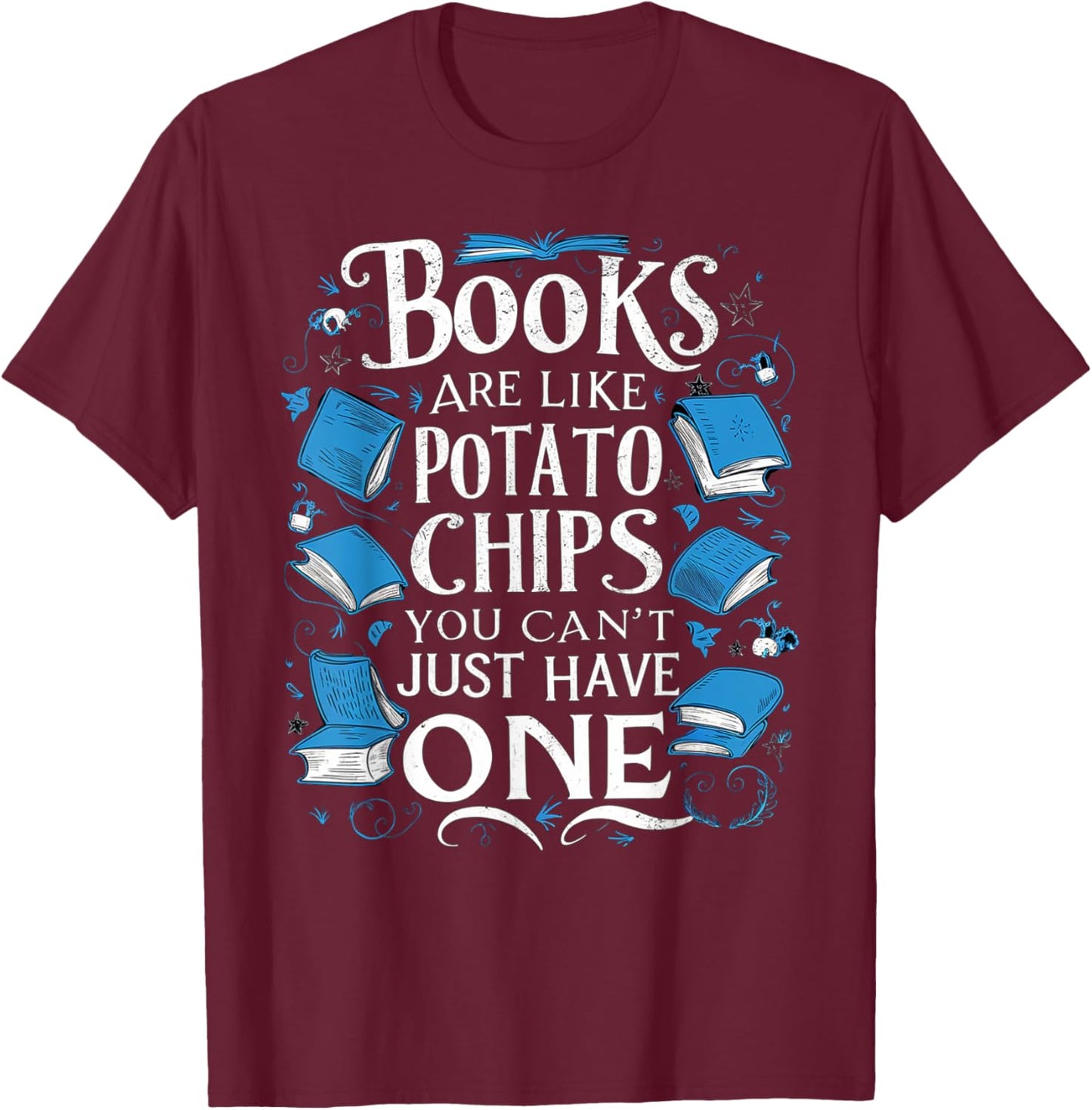 Bookworm Literature Book Saying Reading Writing Lover Quote T-Shirt - T-Shirt | Maroon