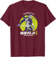 Overwatch 2 Genji The Deepest Cut Ninja Circle T-Shirt - T-Shirt | Maroon