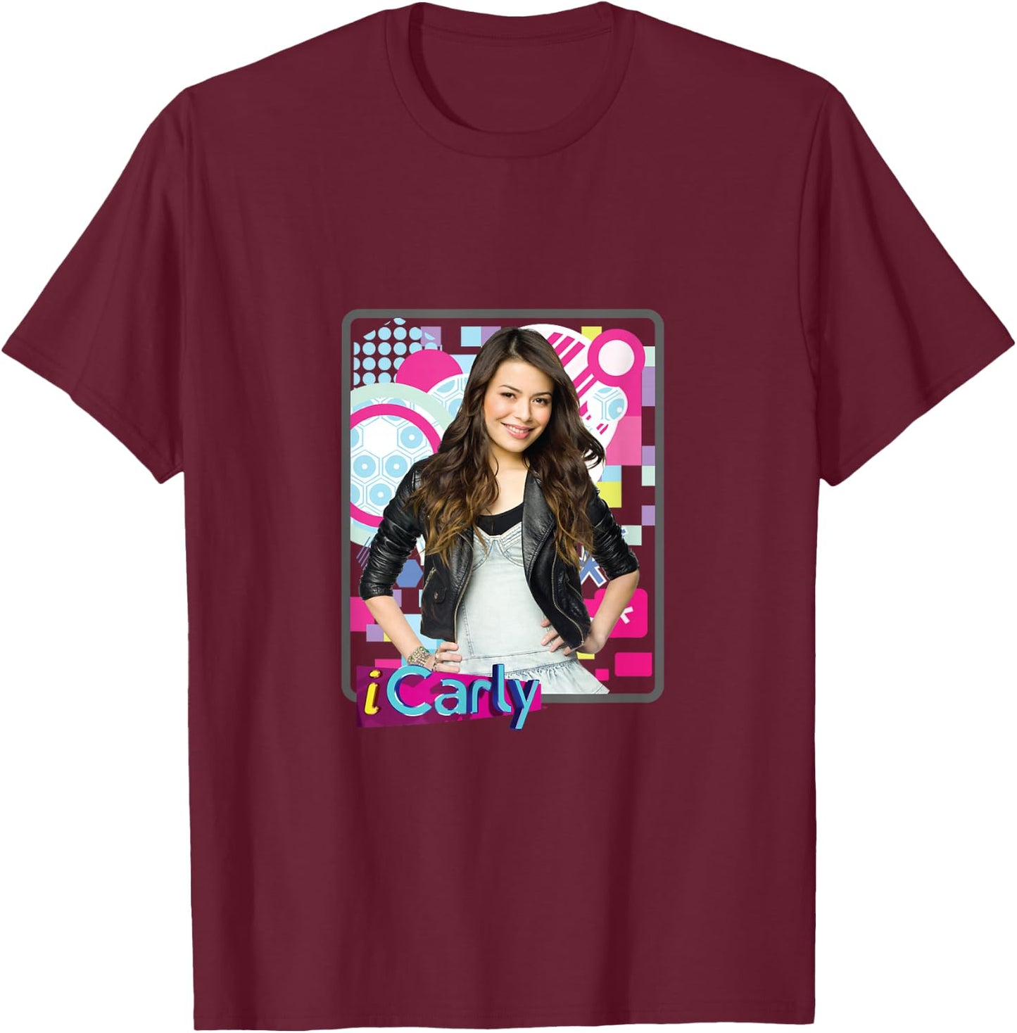iCarly Nick Rewind Classic Featuring Carly in Leather T-Shirt - T-Shirt | Maroon