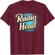 Retro Vintage Radio Head T-Shirt - T-Shirt | Maroon