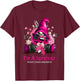 I’m A Survivor Gnome Pink Ribbon Breast Cancer Awareness T-Shirt - T-Shirt | Maroon
