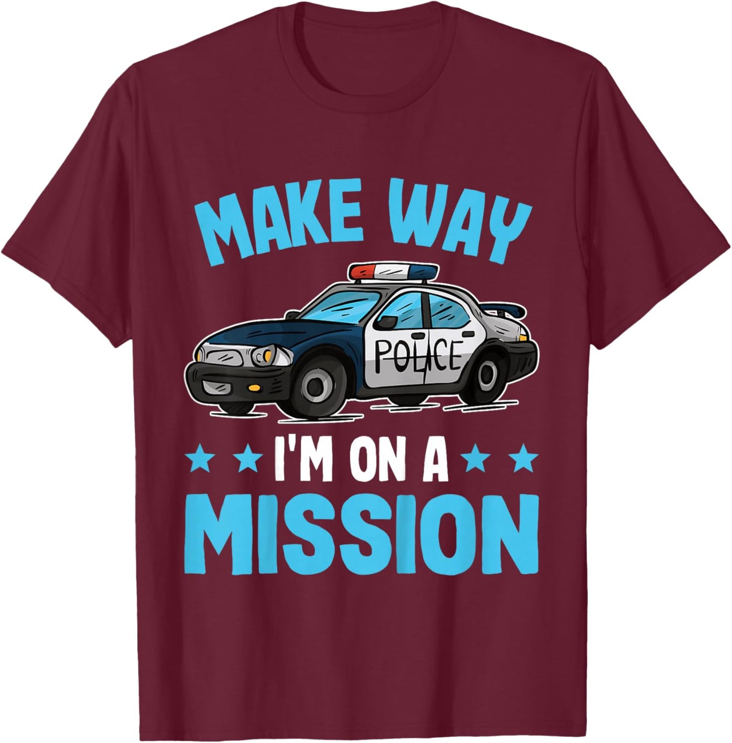 Kids Police Shirt Toddler | Cop Shirt Kids | Police Kids T-Shirt - T-Shirt | Maroon
