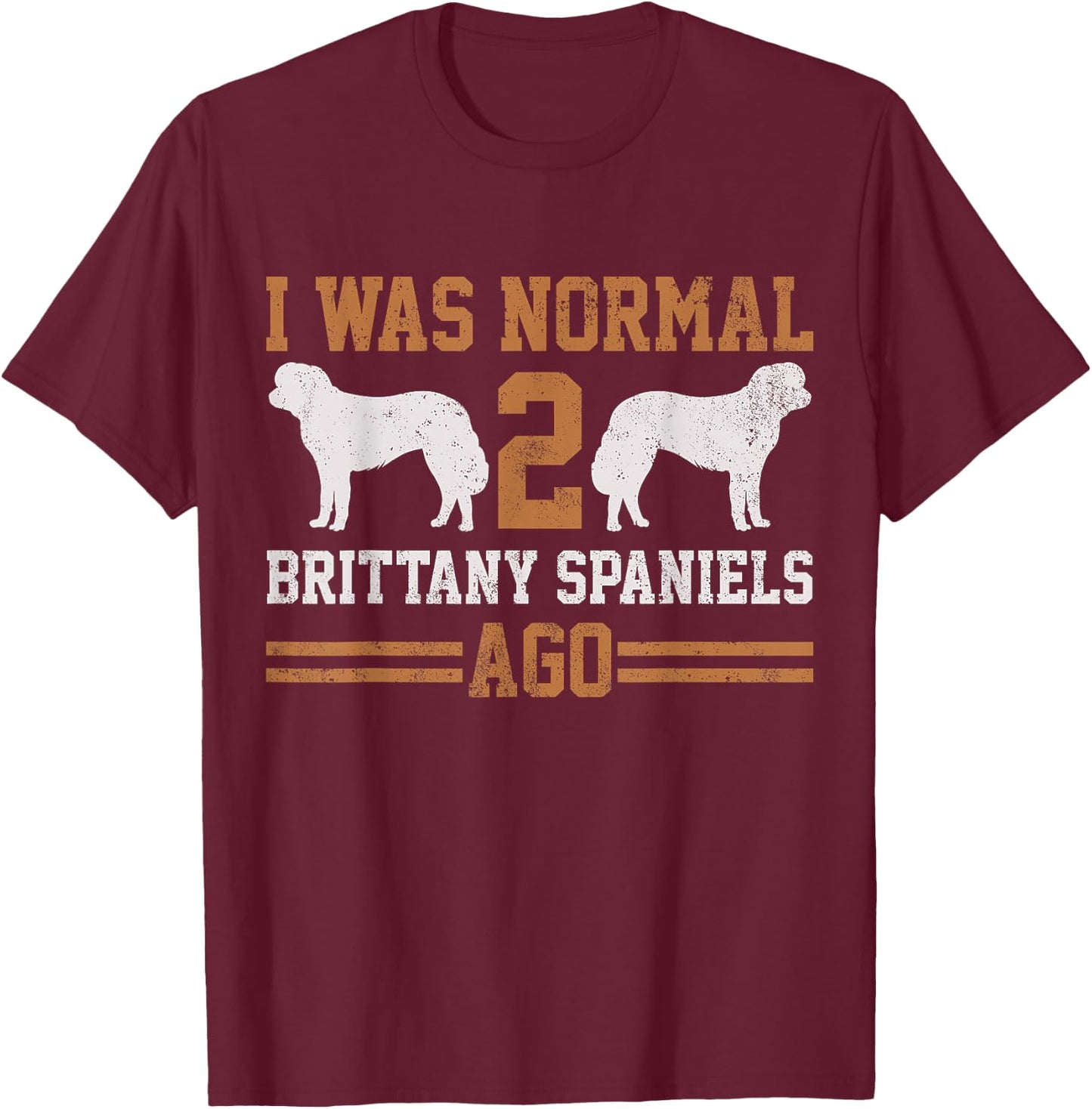 Brittany Spaniel Dog Men Women Kids T-Shirt - T-Shirt | Maroon