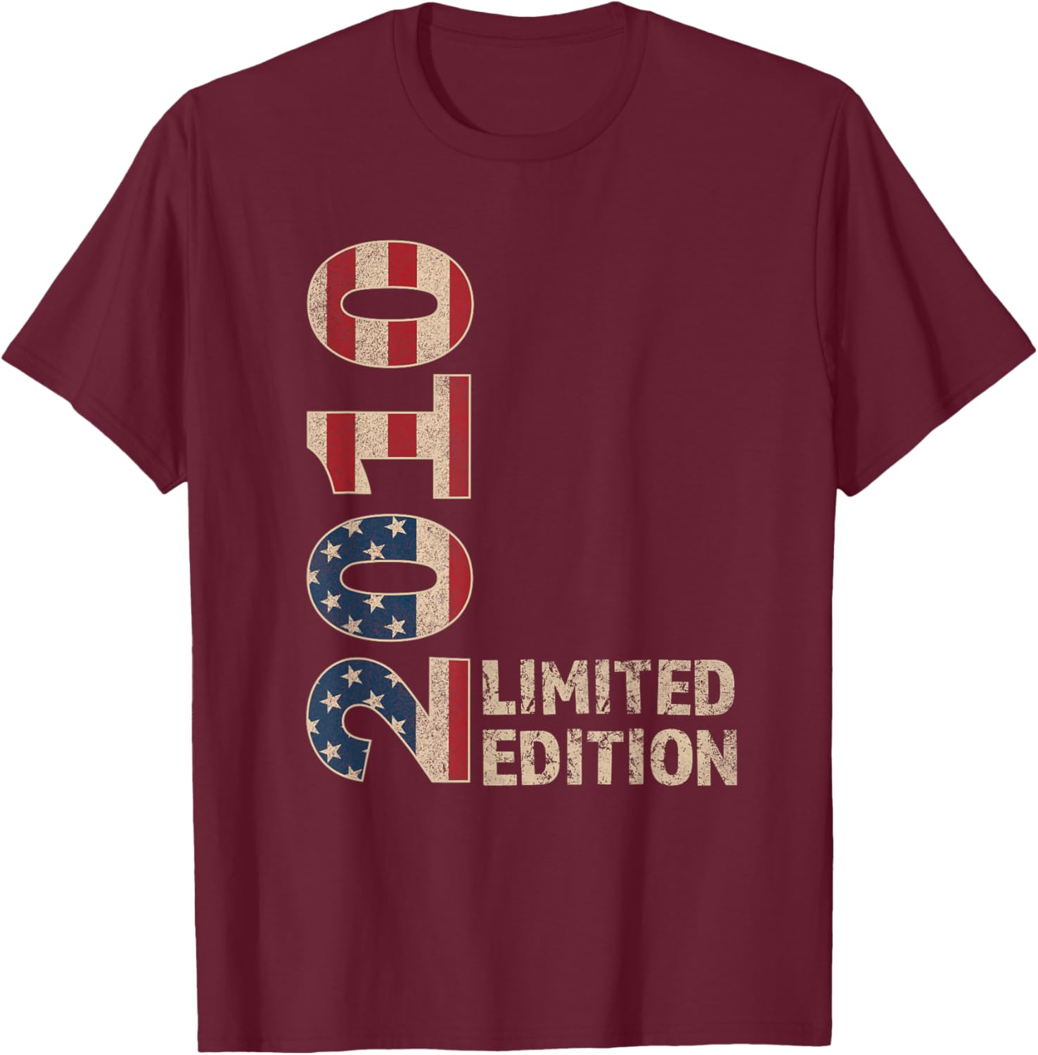 15th Birthday Gift Boy Vintage Born 2010 Turning 15 Year old T-Shirt - T-Shirt | Maroon