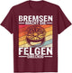 Auto Autosport Bremsen Tuning Fan KFZ Motorsport Geschenk T-Shirt - T-Shirt | Maroon