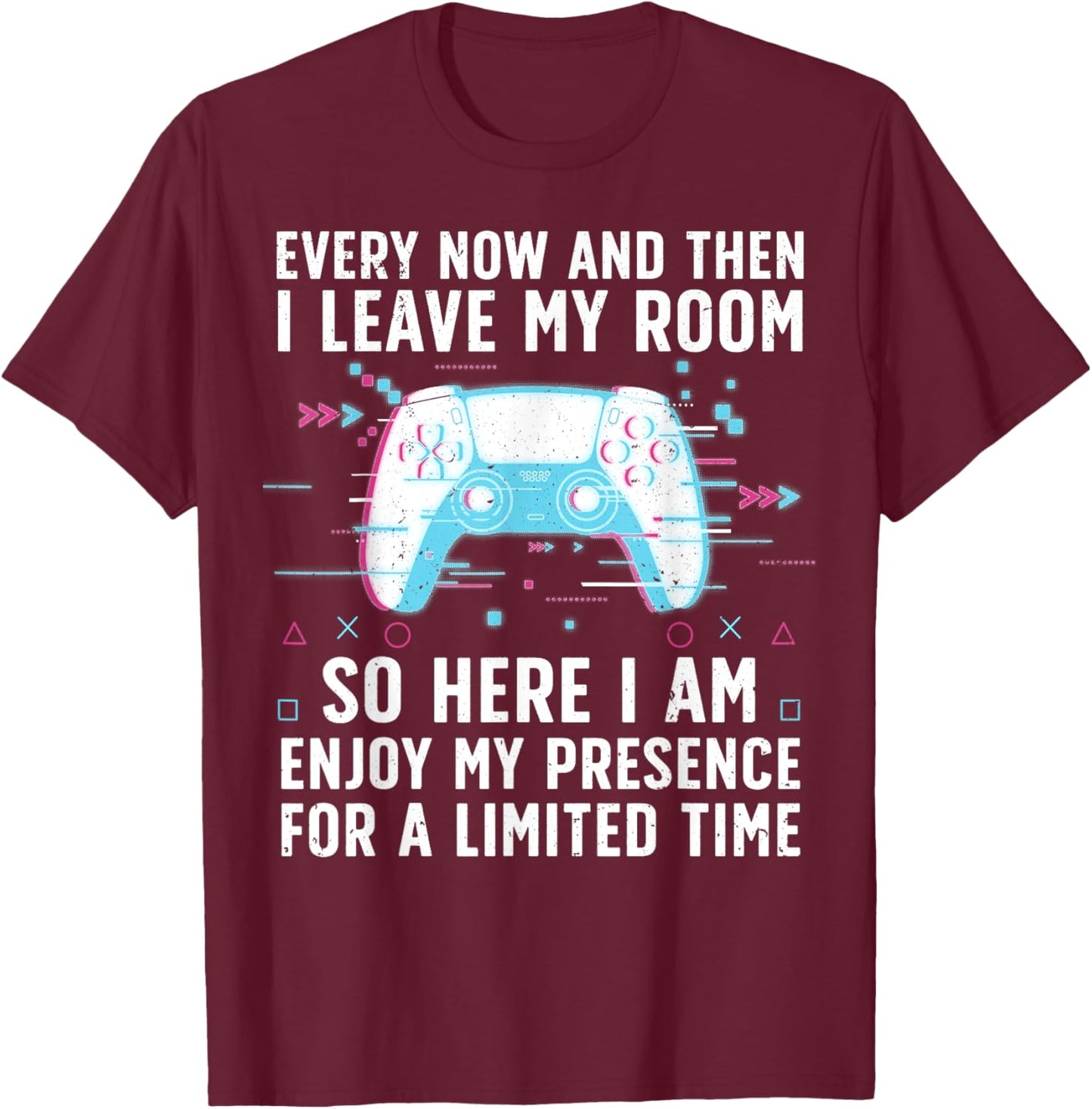 Funny Gamer Art Women Gaming Gamer Video Game Lover T-Shirt - T-Shirt | Maroon