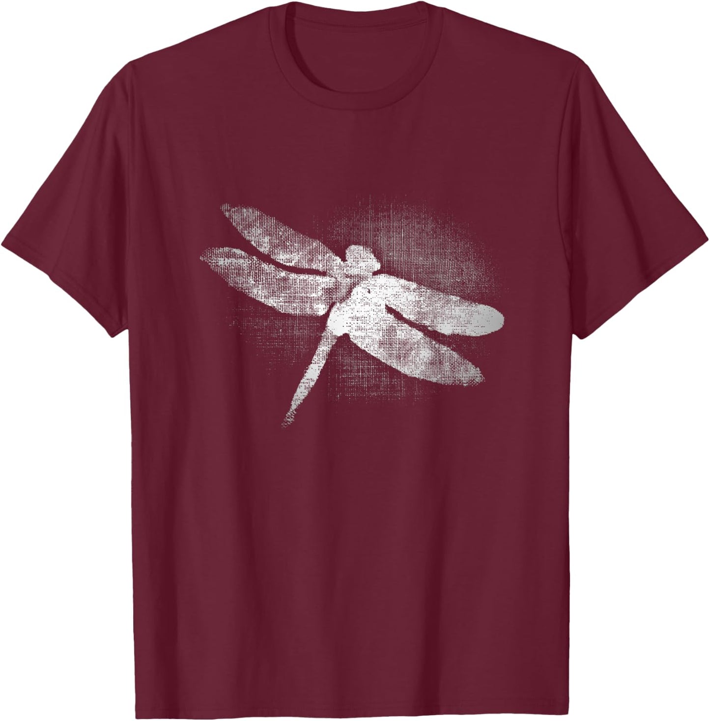 Dragonfly On Screen T-Shirt - T-Shirt | Maroon