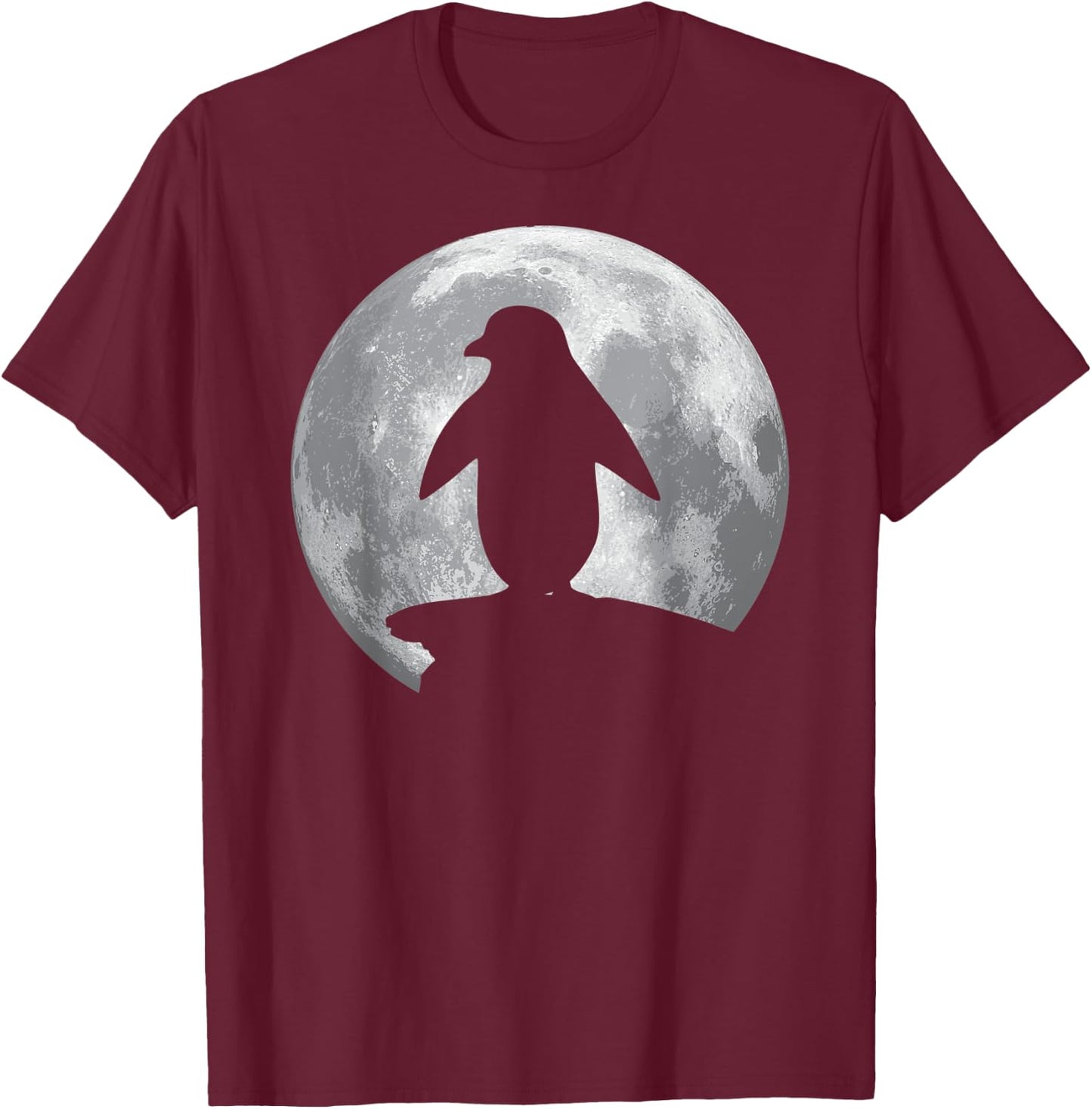 AFRICAN PENGUIN And Moon Vintage Halloween Costume T-Shirt - T-Shirt | Maroon