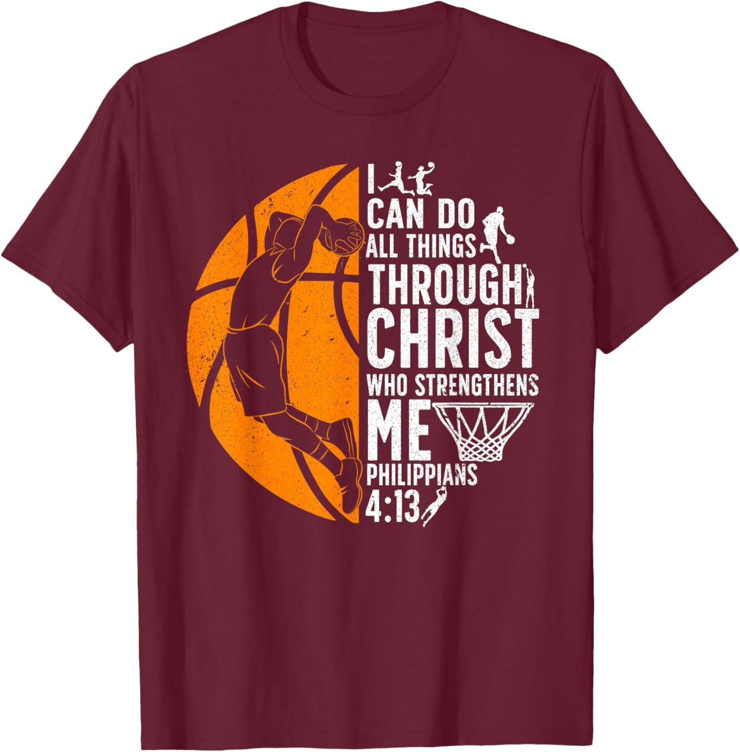 Cool Basketball Women Sport Game Basketball Player T-Shirt - T-Shirt | Maroon