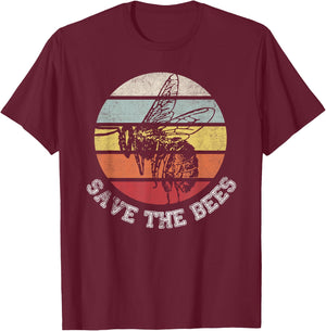 Distressed graphic honey bee lovers shirts for beekeeper T-Shirt - T-Shirt | Maroon