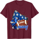 Cheer Nanny Shirt, Megaphone Pom Pom Football Blue T-Shirt - T-Shirt | Maroon