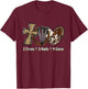 1 Cross 3 Nails Forgiven Christian Easter Gift T-Shirt - T-Shirt | Maroon