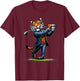 Golf Tiger Design | Cute Tiger Design for Golfers T-Shirt - T-Shirt | Maroon
