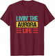 Aurora Name T-Shirt - T-Shirt | Maroon