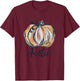 Auntie Watercolor Pumpkin Fall Thanksgiving Halloween 2022 T-Shirt - T-Shirt | Maroon