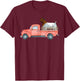 Boer Goat Buck in a Red Truck T-Shirt - T-Shirt | Maroon