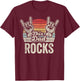 This Dad Rocks Retro Vibes T-Shirt - T-Shirt | Maroon
