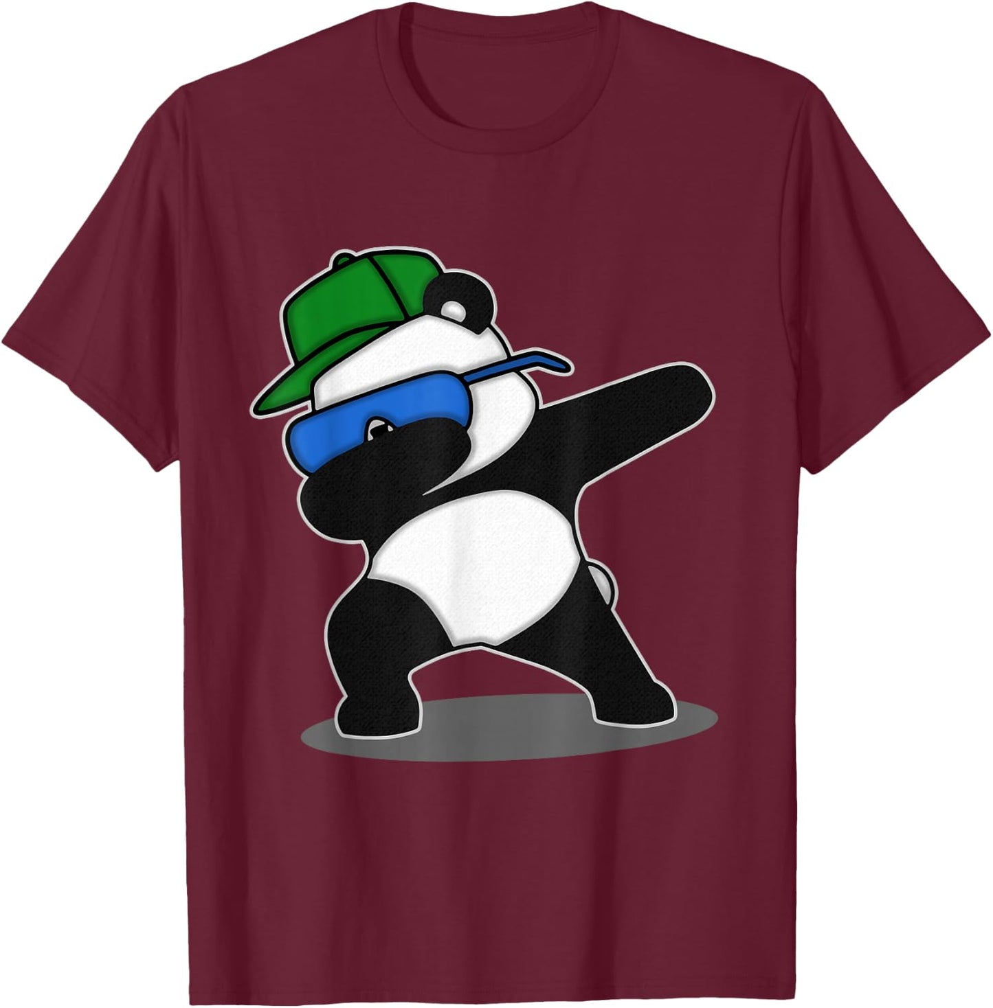 Cool Dabbing Panda - Cute Bear Lovers - Great Dab Dance Gift T-Shirt - T-Shirt | Maroon