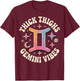 Thick Thighs Gemini Vibes T-Shirt - T-Shirt | Maroon