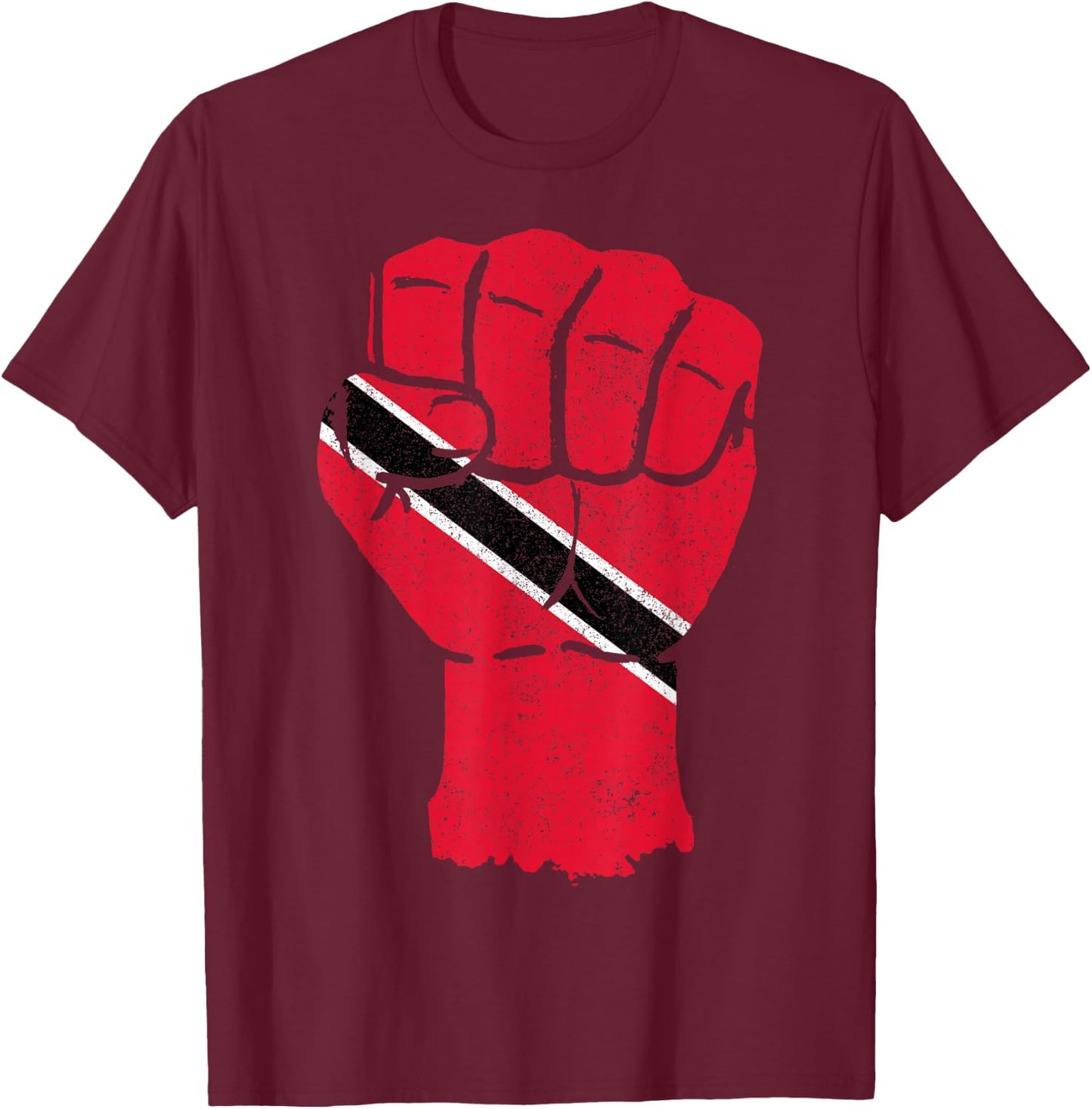 Trinidad & Tobago Flag Caribbean Souvenir T-Shirt - T-Shirt | Maroon