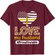 Proud Tow Wife - Yellow Line Husband Tow Truck Driver's Wife T-Shirt - T-Shirt | Maroon