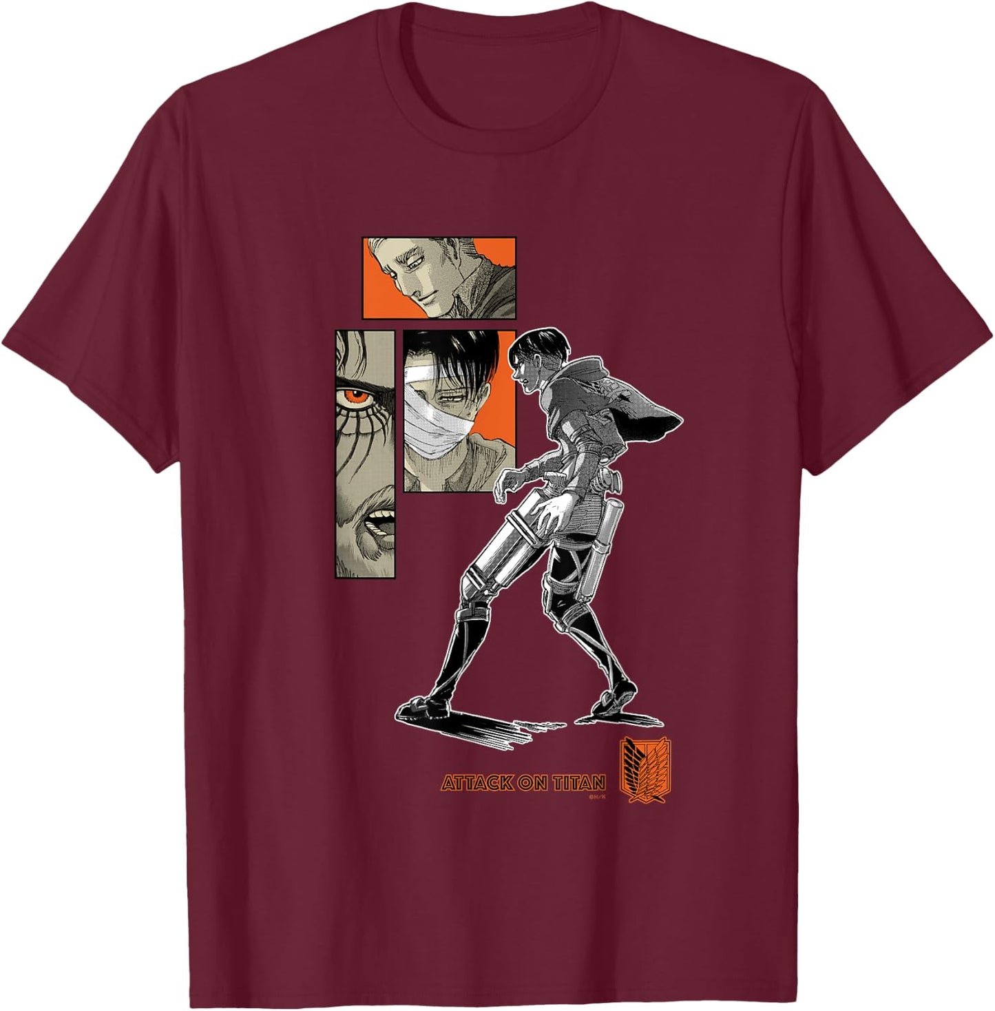 Commemoration of completion My Purpose Attack on Titan T-Shirt - T-Shirt | Maroon