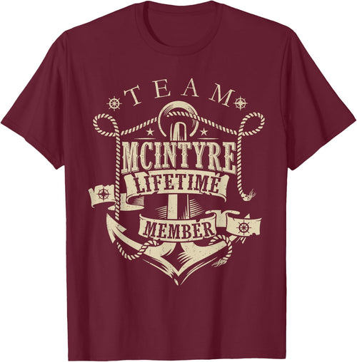 Team McINTYRE Lifetime Member Vintage McINTYRE Family Name