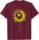 Pointer Mom Sunflower German Shorthaired Pointer Gifts Dog T-Shirt - T-Shirt | Maroon