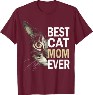 Cat mom, best cat mom, best cat mom ever, cat mom t shirt Women Kids T-Shirt - T-Shirt | Maroon