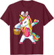 Easter Unicorn Shirt With Eggs Happy Easter Boys Girls Kids T-Shirt - T-Shirt | Maroon