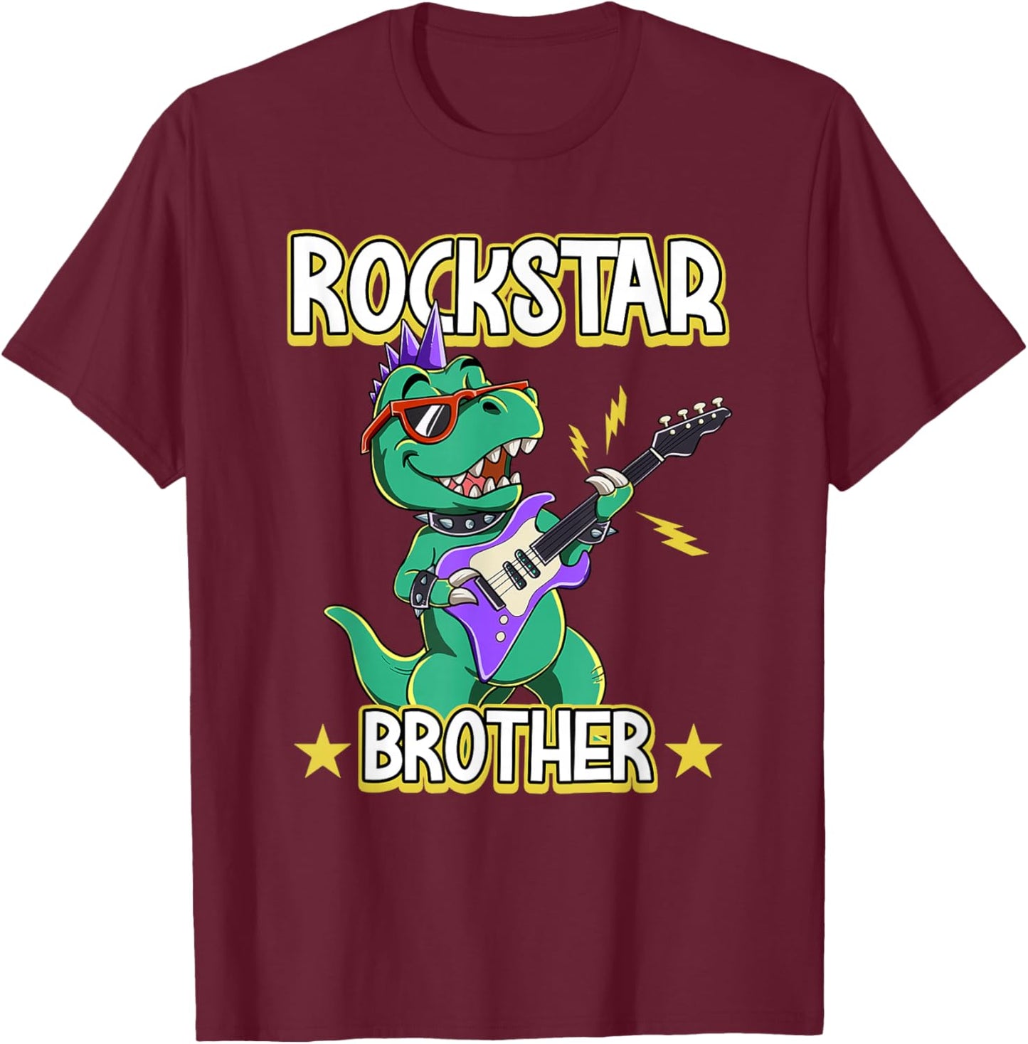 Rockstar Brother T-Shirt - T-Shirt | Maroon