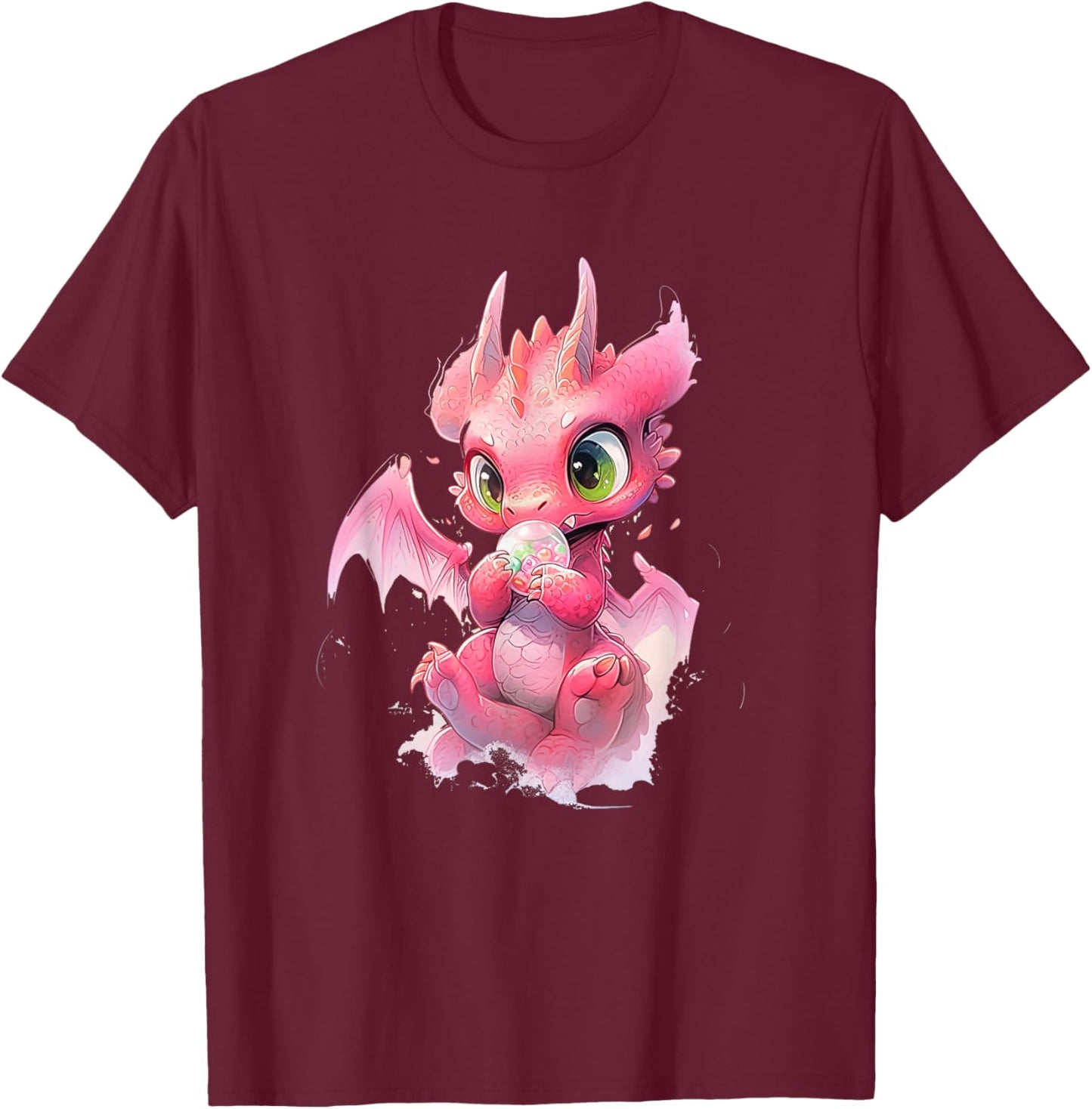Cute Dragon funny Dragon lover baby T-Shirt - T-Shirt | Maroon