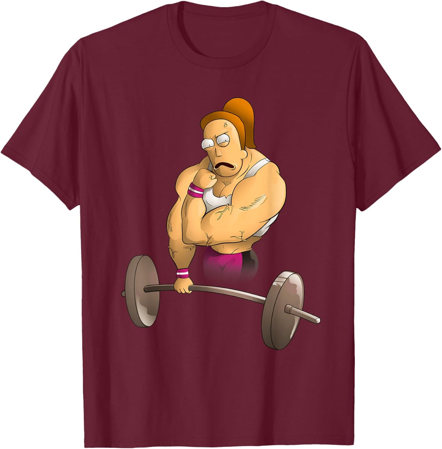 Mademark x Rick and Morty - Rick and Morty Shirt Summer's Gym T-Shirt - T-Shirt | Maroon